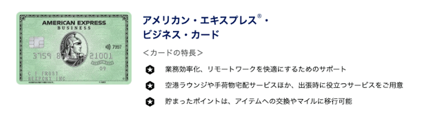 アメリカン・エキスプレス・ビジネス・カード アメリカン・エキスプレス・ビジネス・カード
