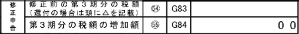 修正申告欄の書き方(確定申告書第一表)
